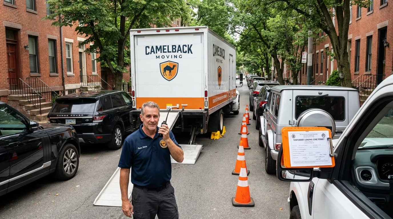 City street loading permit setup in Trumansburg, NY